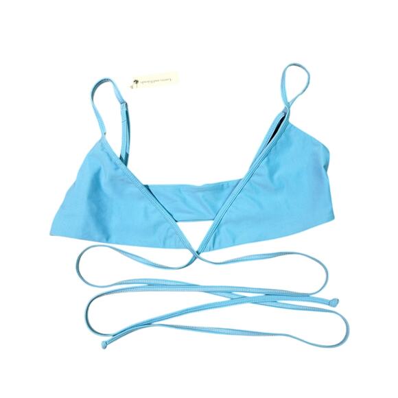 NWT Lovers + Friends blue bikini top size medium - Picture 1 of 6